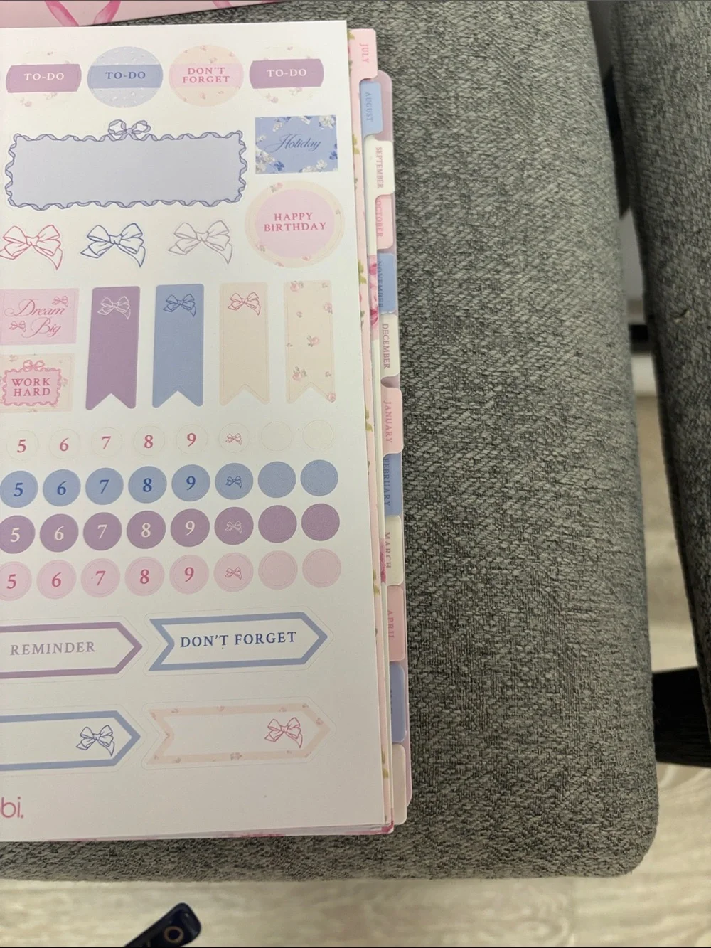 LoveShackFancy 2026-2027 Weekly/vinyl covers Monthly Planner - Pink w/gift bag